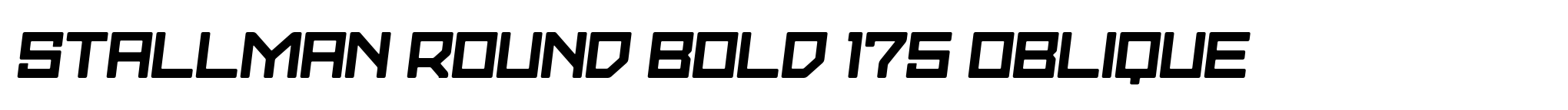 Stallman Round Bold 175 Oblique image